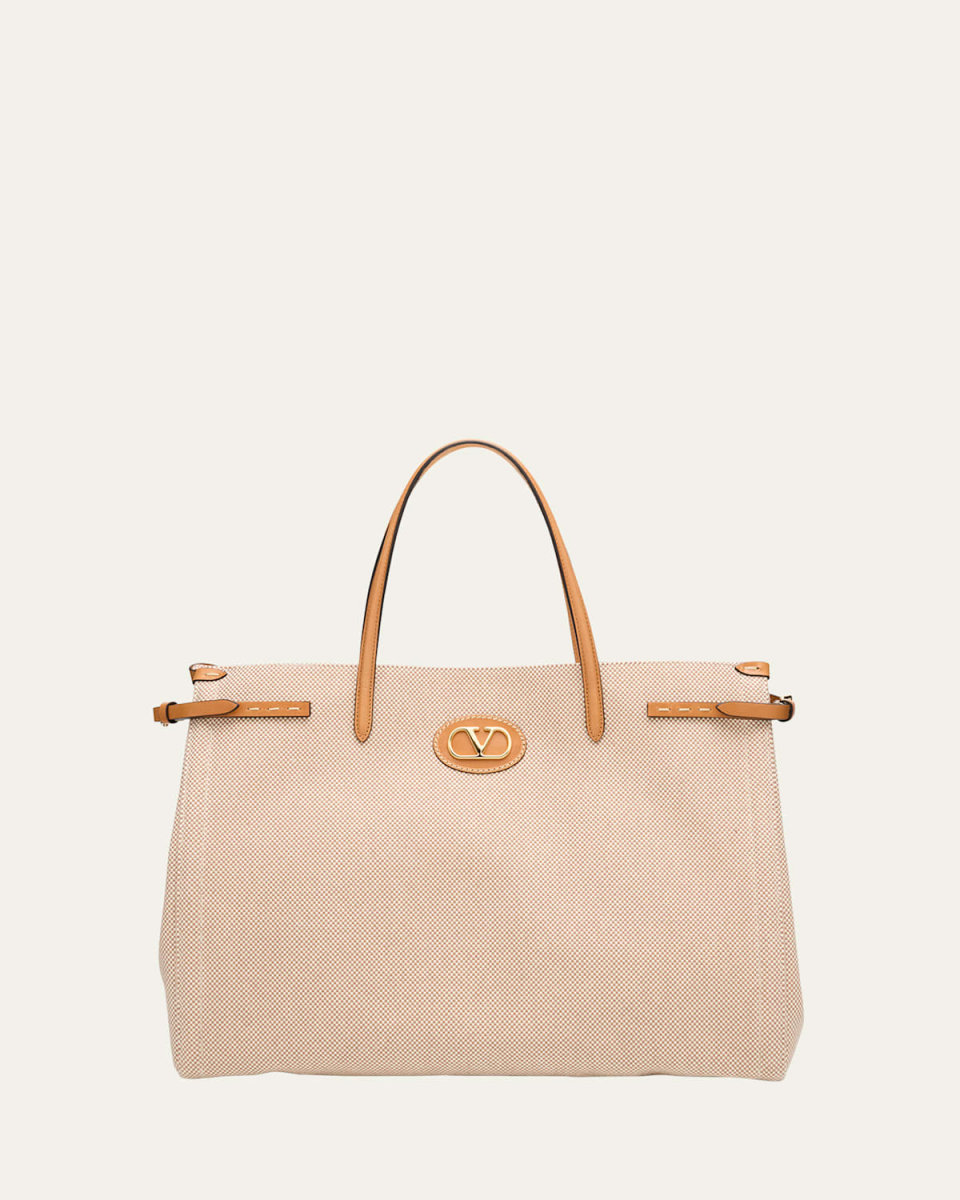Antibes Large Canvas Tote Bag